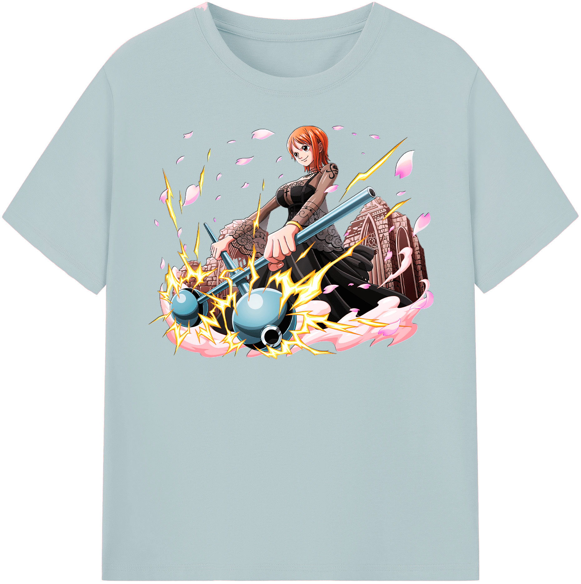 ワンピース ナミ ONE PIECE Nami 綿100％半袖Tシャツ（フロントプリント）